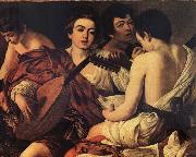 Caravaggio The Musicians oil painting