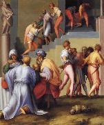 Pontormo Pharaoh Pardons the Butler and Ordes the Execution of the Baker oil painting