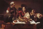 Caravaggio Maltiden in Emmaus oil painting