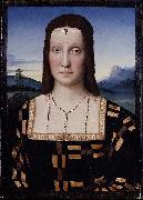 Raphael Portrait of Elisabetta Gonzaga, oil painting