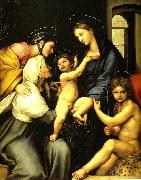 Raphael the madonna dell' impannata oil painting