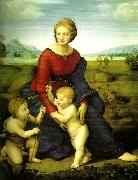 Raphael virgin and child with oil painting