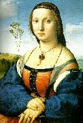 Raphael portrait of maddalena oil painting