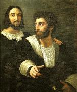 Raphael portrait of raphaeland a friend oil painting