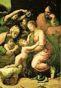 Raphael large holy family oil painting