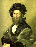 Raphael portrait of baldassare castiglione oil painting