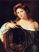 Titian Profane Love - Vanity oil painting