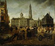 Anonymous Dam Square. oil painting