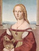 Raphael Young Woman with Unicorn oil painting
