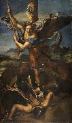 Raphael Michael Vanquishing Satan oil painting