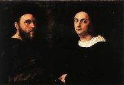 Raphael Portrait of Andrea Navagero and Agostino Beazzano oil painting