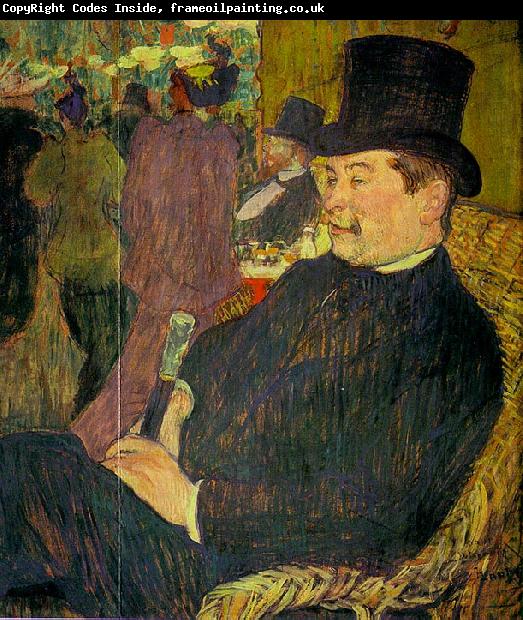  Henri  Toulouse-Lautrec Portrait of Monsieur Delaporte at the Jardin de Paris