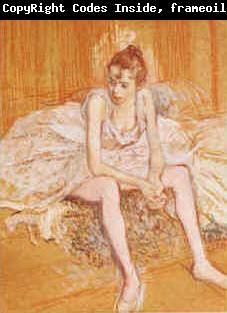  Henri  Toulouse-Lautrec Dancer Seated