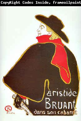  Henri  Toulouse-Lautrec Aristide Bruant dans son Cabaret