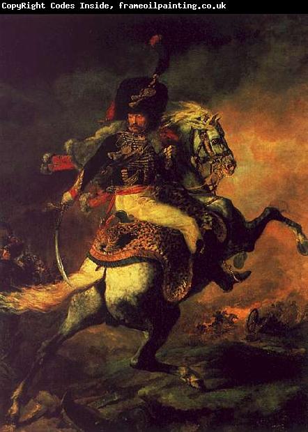  Theodore   Gericault Officer of the Hussars