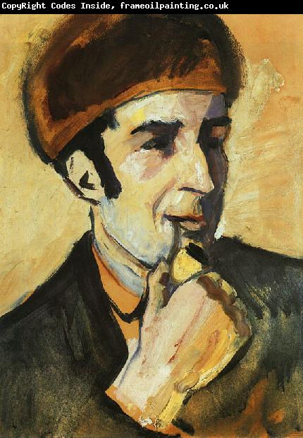 August Macke Portrait of Franz Marc