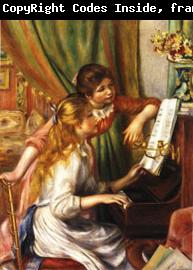 Auguste renoir Young Girls at the Piano