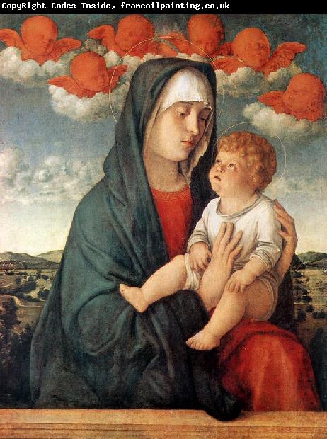 BELLINI, Giovanni Madonna of Red Angels tr