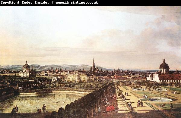 BELLOTTO, Bernardo View of Vienna from the Belvedere hjhk
