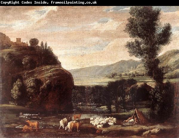 BONZI, Pietro Paolo Landscape with Shepherds and Sheep  gftry