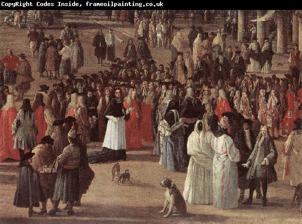 CARLEVARIS, Luca The Reception of Cardinal Cesar d Estrees (detail)