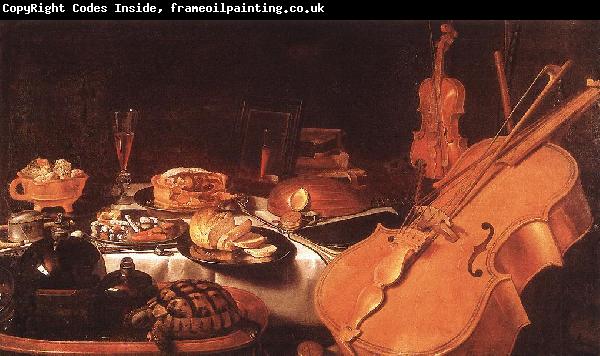 CLAESZ, Pieter Still-Life with Musical Instruments dfg