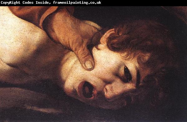 Caravaggio The Sacrifice of Isaac (detail) dsf