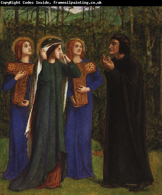 Dante Gabriel Rossetti The Meeting of Dante and Beatrice in Paradise