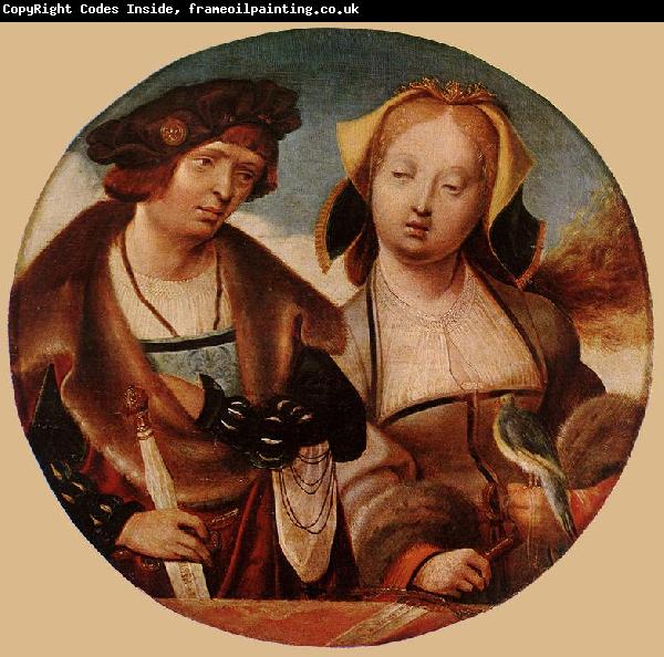 ENGELBRECHTSZ., Cornelis St Cecilia and her Fiance sdf