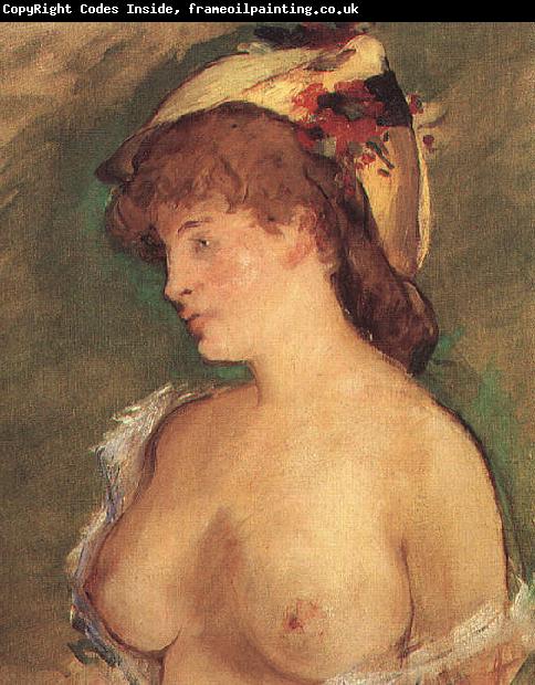 Edouard Manet Blond Woman with Bare Breasts