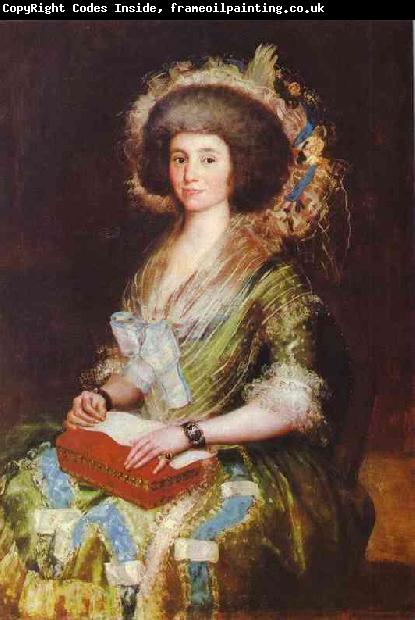 Francisco Jose de Goya Portrait of Senora Bermusezne Kepmasa.