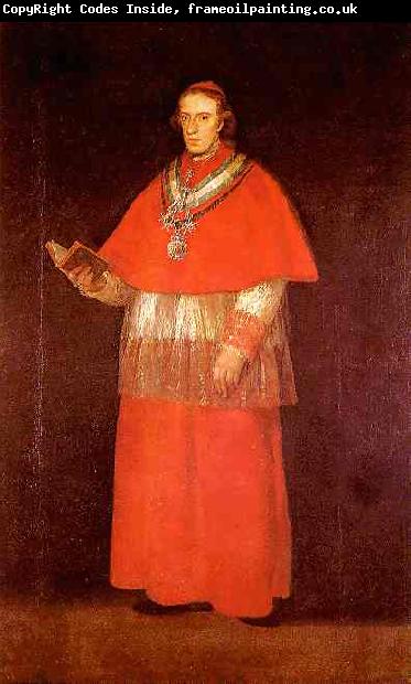 Francisco Jose de Goya Cardinal Luis Maria Borbon y Vallabriga.