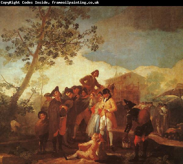 Francisco de Goya Blind Man Playing the Guitar
