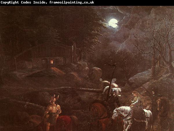 Franz Pforr Knights Before a Charcoal Burner's Hut
