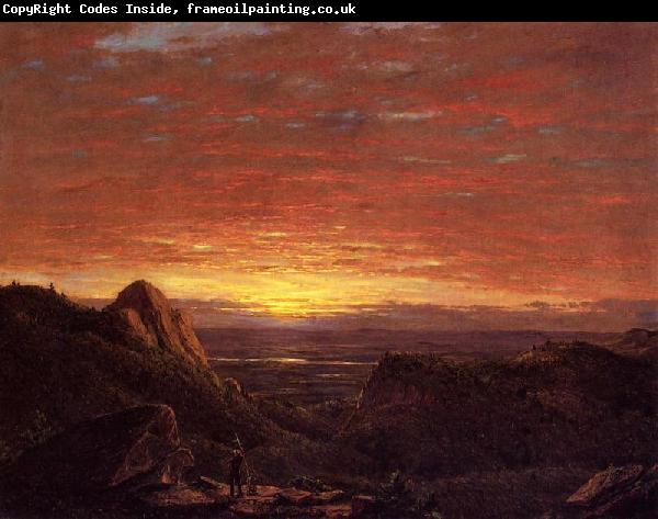 Frederic Edwin Church Morning, Looking East over the Hudson Valley from the Catskill Mountains