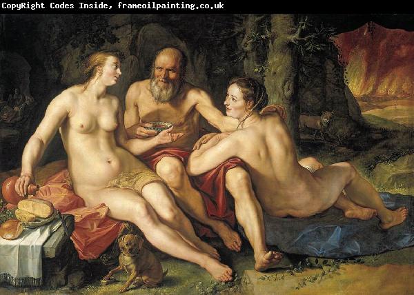 GOLTZIUS, Hendrick Lot and his Daughters dh