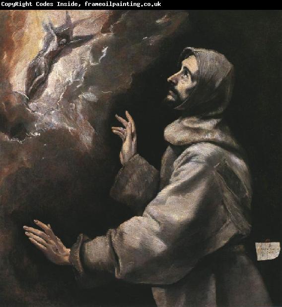GRECO, El St. Francis Receiving the Stigmata dfh