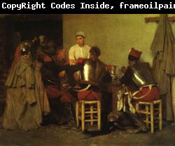 Guillaume Regamey Cuirassiers at the Tavern