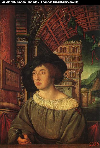 HOLBEIN, Ambrosius Portrait of a Young Man sf