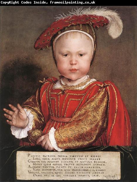 HOLBEIN, Hans the Younger Portrait of Edward, Prince of Wales sg