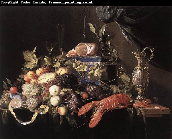 Jan Davidsz. de Heem Still-Life with Fruit and Lobster