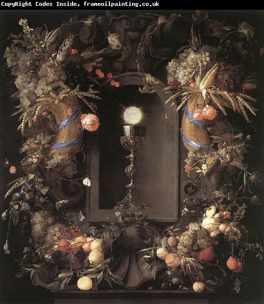 Jan Davidsz. de Heem Eucharist in Fruit Wreath
