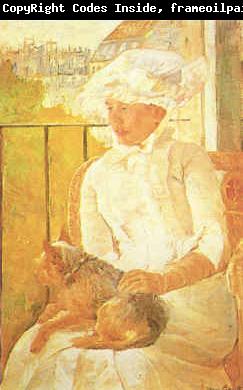 Mary Cassatt Woman with Dog  ghgh