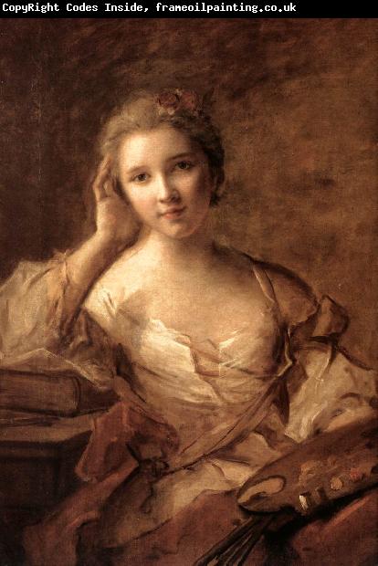 NATTIER, Jean-Marc Portrait of a Young Woman Painter sg