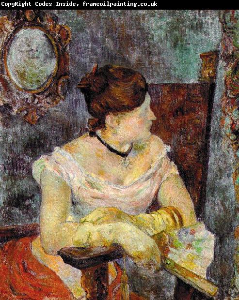 Paul Gauguin Madame Mette Gauguin in Evening Dress
