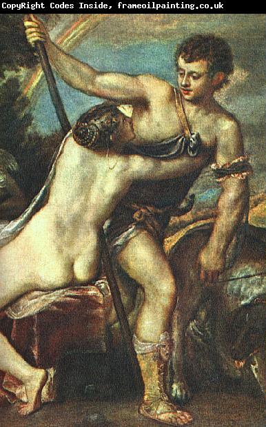 TIZIANO Vecellio Venus and Adonis, detail AR