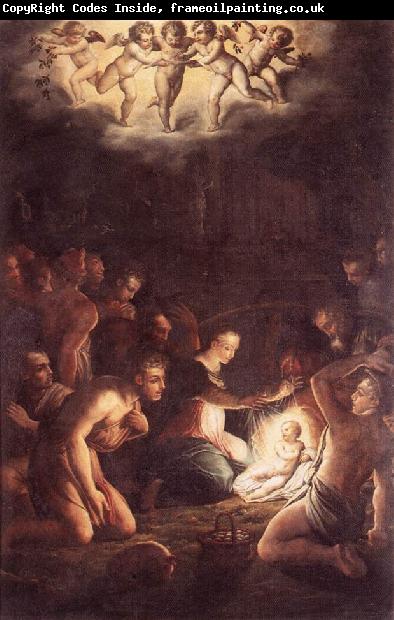 VASARI, Giorgio The Nativity  wt