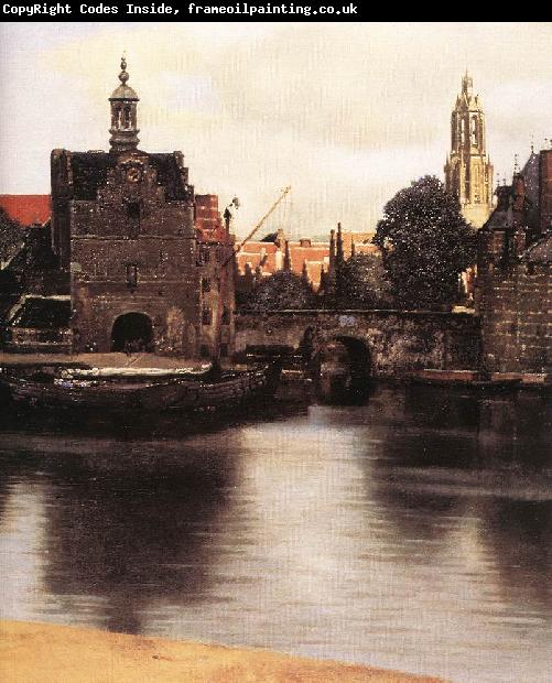VERMEER VAN DELFT, Jan View of Delft (detail) qr