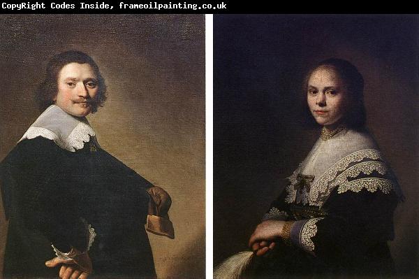 VERSPRONCK, Jan Cornelisz Portrait of a Man and Portrait of a Woman  wer