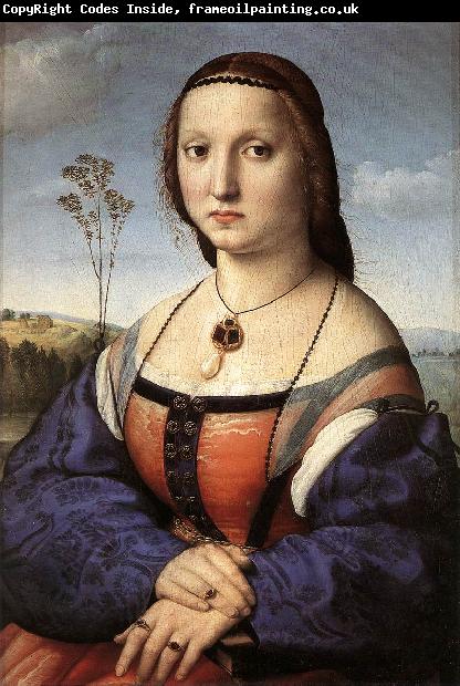 RAFFAELLO Sanzio Portrait of Maddalena Doni ft